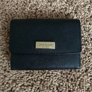 Kate Spade Solid Black Card Holder